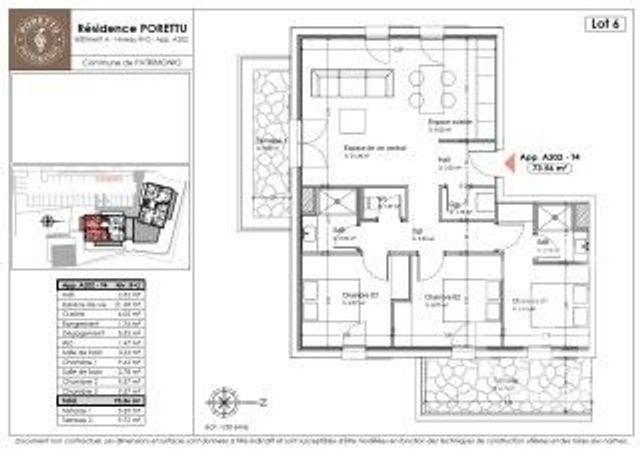 Appartement T4 à vendre - 4 pièces - 73.38 m2 - PATRIMONIO - 202 - CORSE - Century 21 Dary Immobilier
