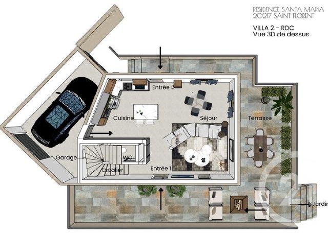 maison à vendre - 4 pièces - 124.5 m2 - ST FLORENT - 202 - CORSE - Century 21 Dary Immobilier